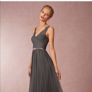BHLDN Fleur Graphite Dress